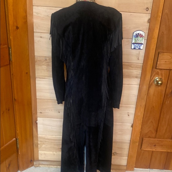 Splendid Black Suede Women's Coat. One of a kind. Immaculate. Rodeo Maximalism - Picture 6 of 11